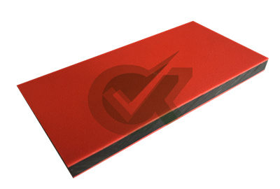 large Two-Tone HDPE Sheets red on blue 4×8